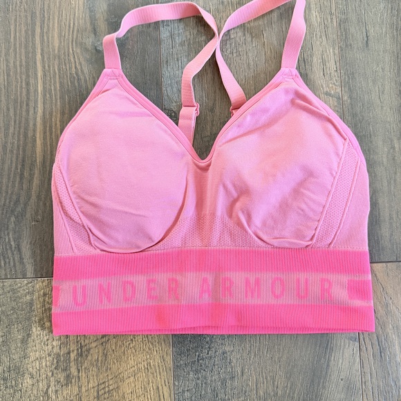 Under Armour Other - Under Armour XXS Seamless Compression Longline Sports Bra in pink activewear